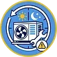 7 emergency services badge