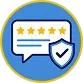 Real reviews, never bought badge