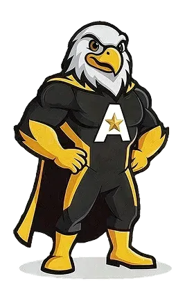 All American eagle mascot graphic