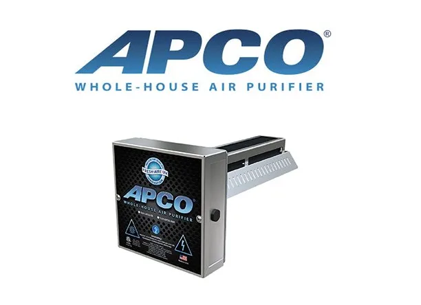 APCO whole-house air purifier product graphic
